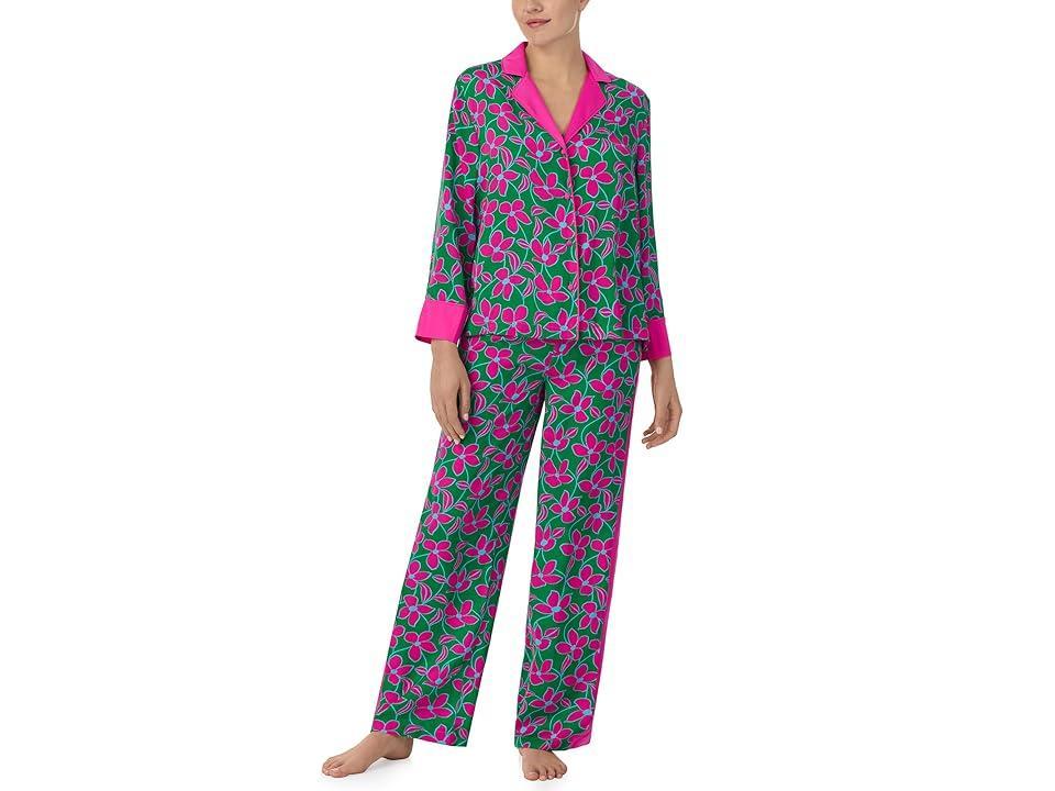 Kate Spade New York Bracelet Sleeve PJ Set (Tropical Floral) Women's Pajama Sets Product Image