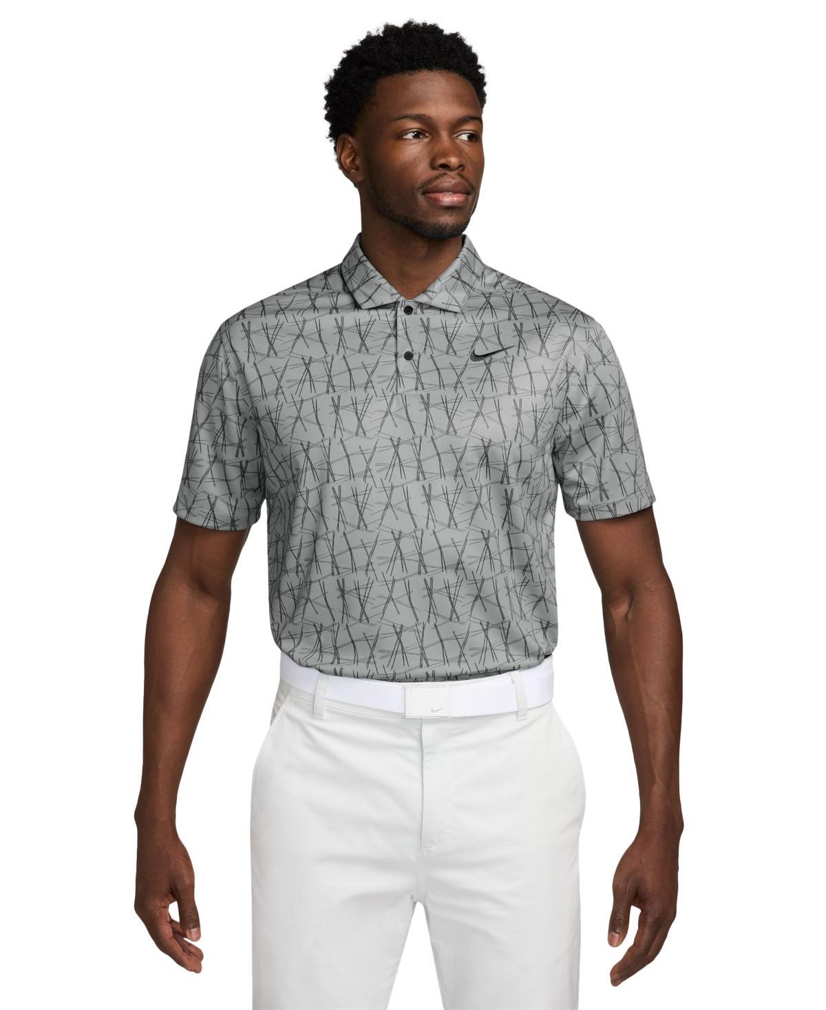 Nike Mens Victory+ Dri-fit Golf Polo Shirt - Lt Smoke Grey/black/lt Smoke Grey/(black Product Image