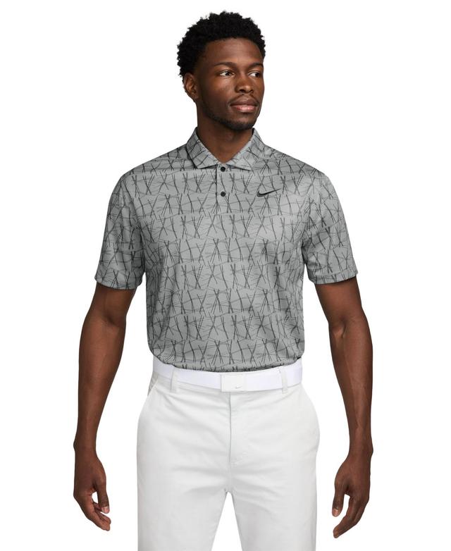 Nike Mens Victory+ Dri-fit Golf Polo Shirt - Lt Smoke Grey/black/lt Smoke Grey/(black Product Image