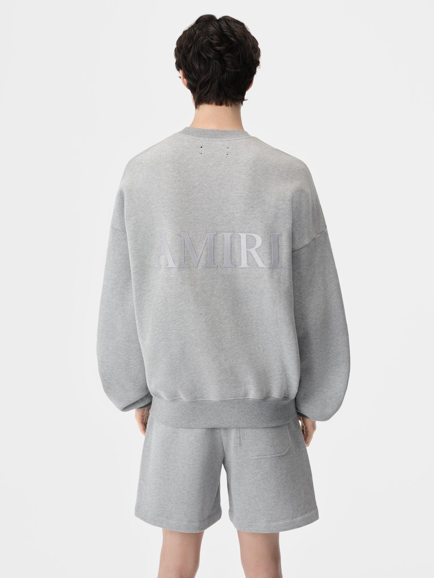 AMIRI OVERSIZED CREW - Grey Male Product Image