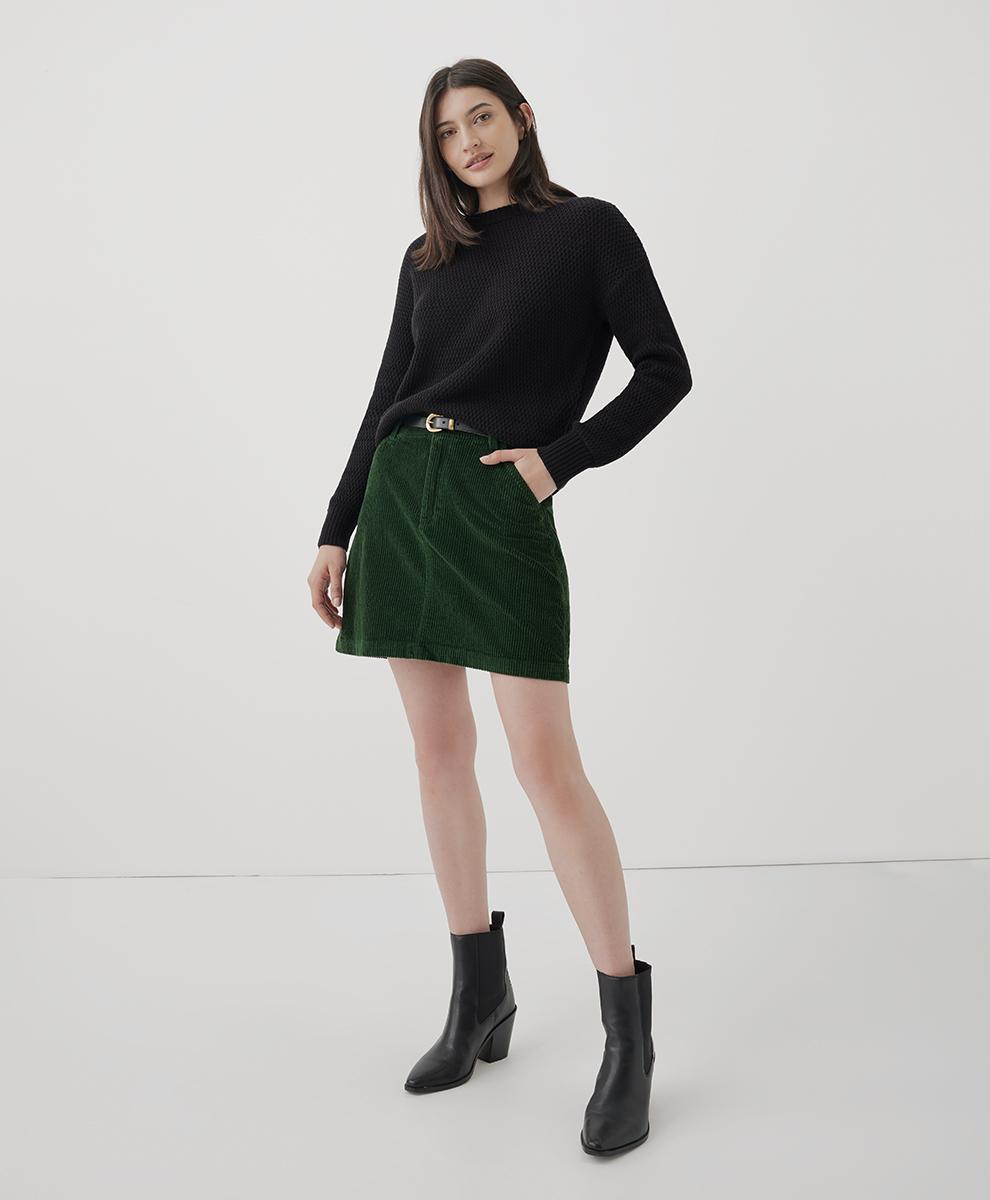 Womens Classic Corduroy Skirt XS product image