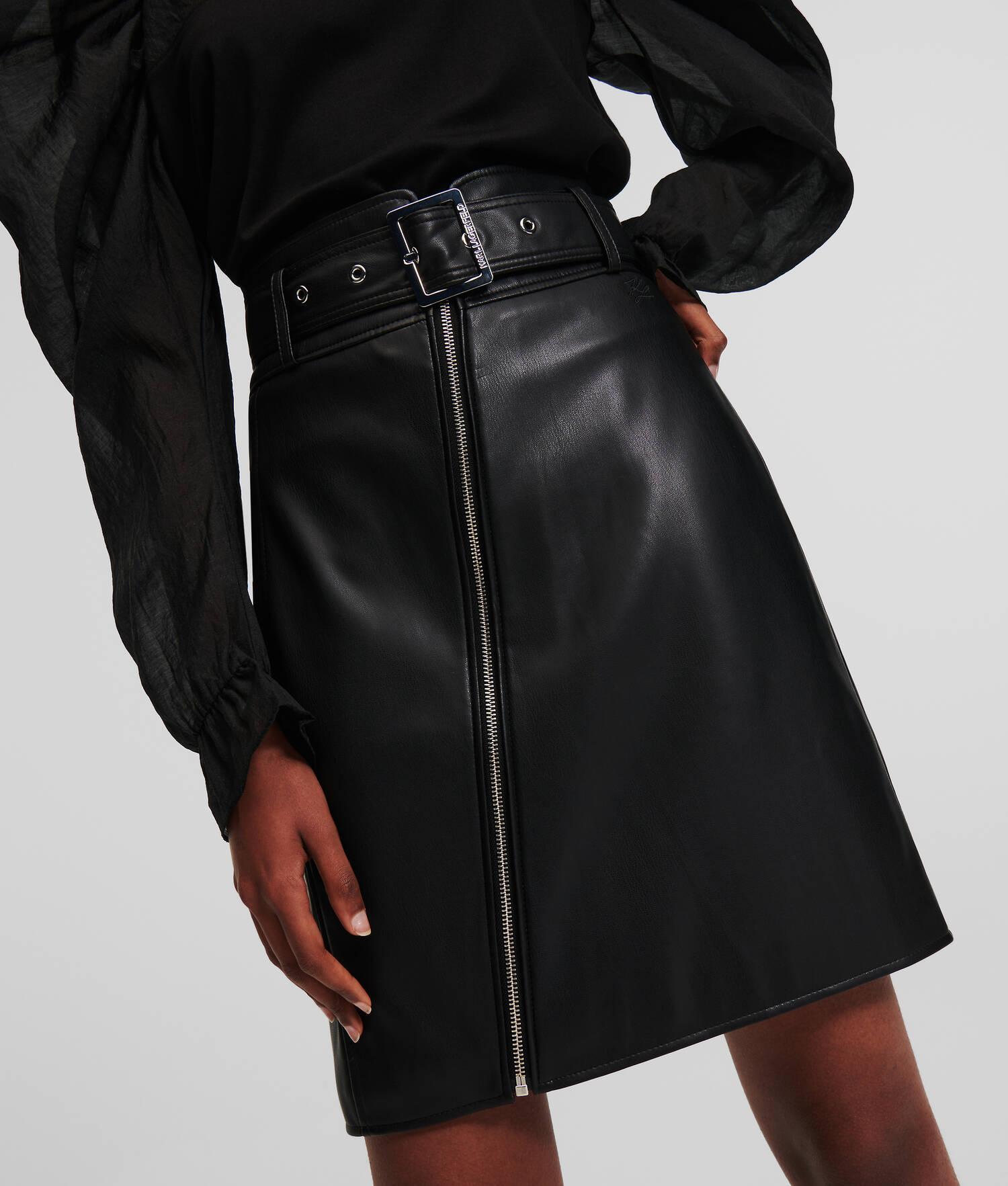 FAUX LEATHER BIKER SKIRT  Product Image