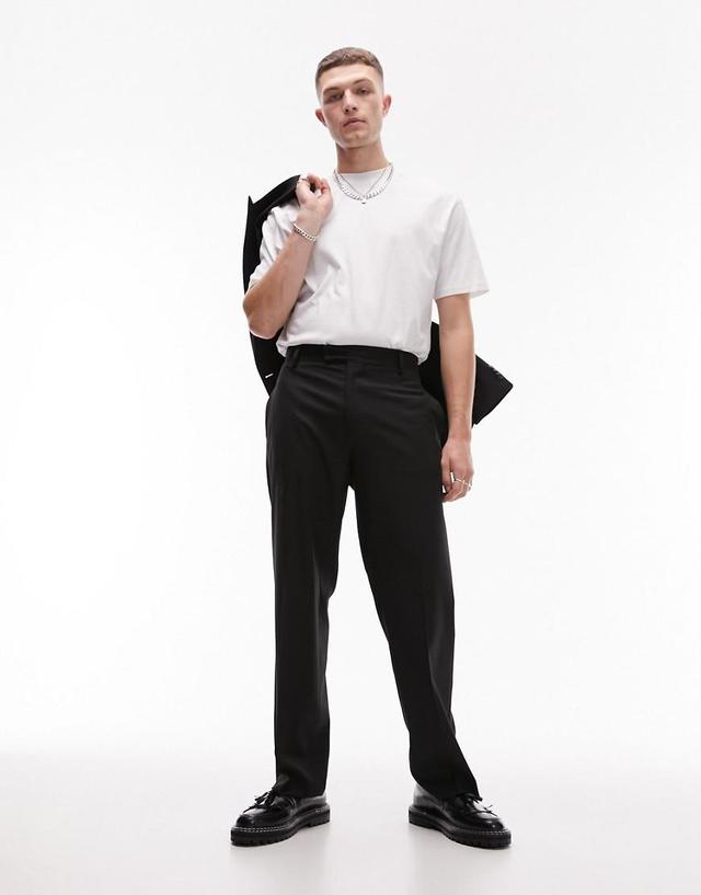 Topman wide leg smart pants Product Image