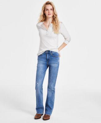 Levis Womens Jakob Henley 725 Bootcut Jeans Product Image