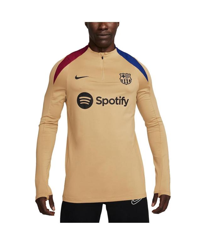 Nike Mens Gold Barcelona Strike Drill 2024/25 Performance Quarter-Zip Long Sleeve Top Product Image