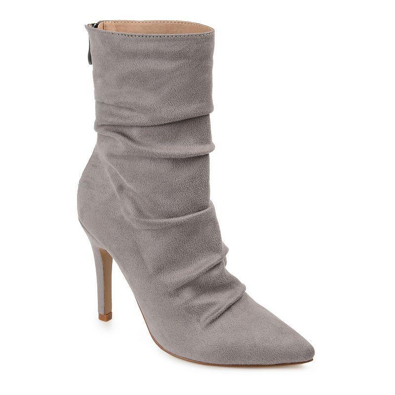 Journee Collection Markie Womens High Heel Ankle Boots Grey Product Image