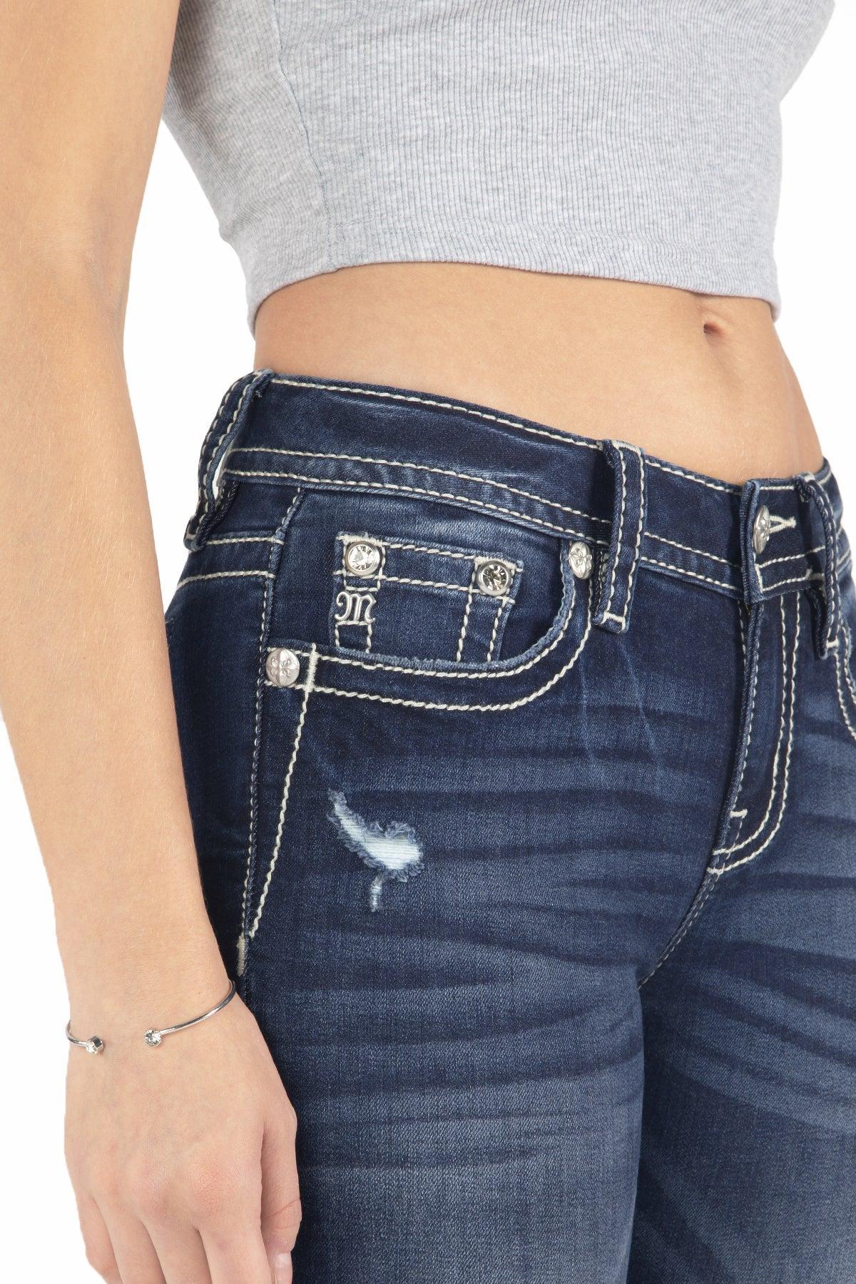 Western Longhorn Bootcut Jeans Product Image