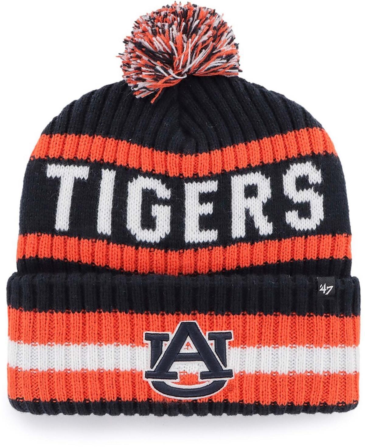 Mens 47 Auburn Tigers Bering Cuffed Knit Hat with Pom, Blue Product Image