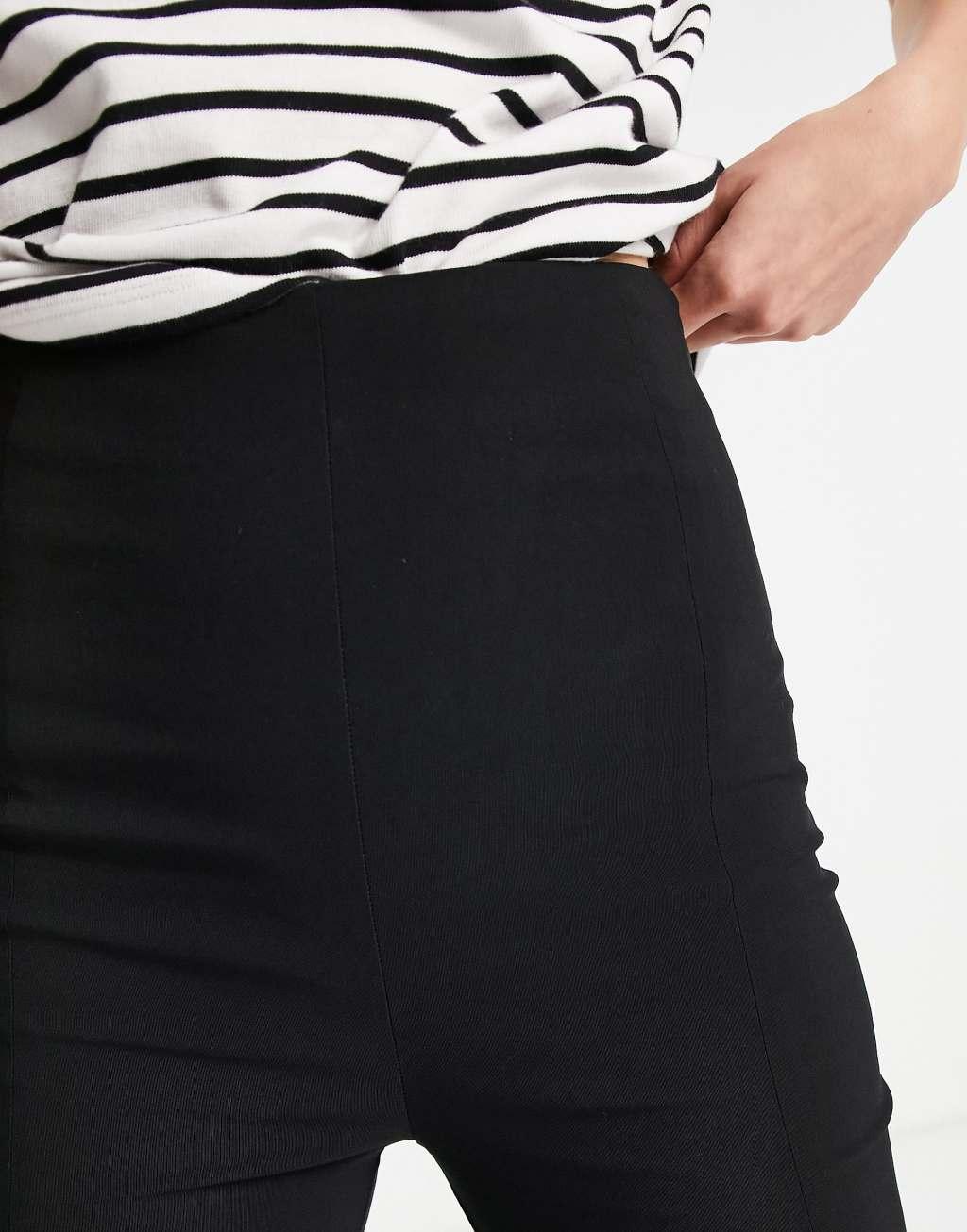 ASOS DESIGN Tall tailored high waist skinny pants in black Product Image