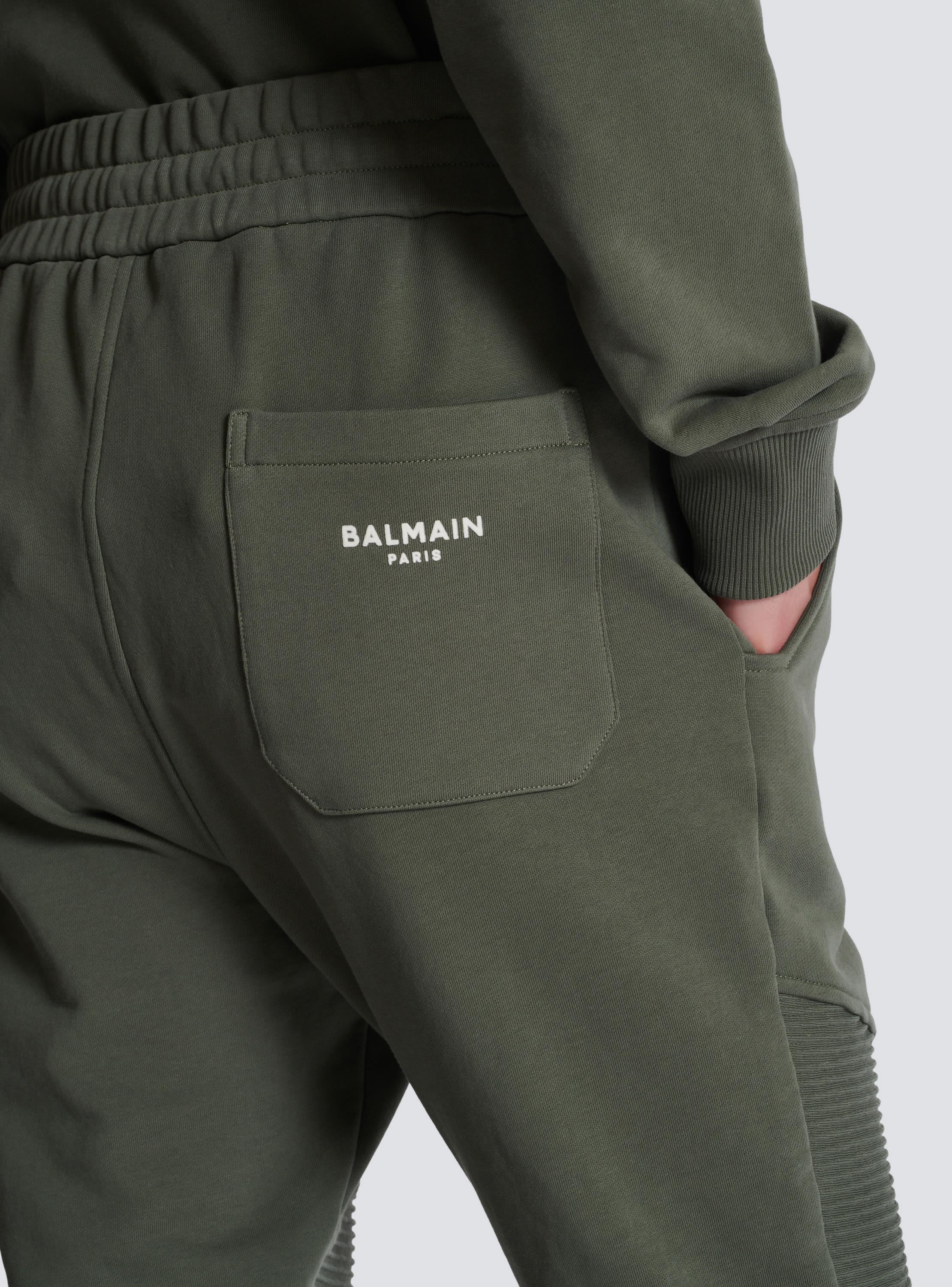 Flocked Balmain Paris joggers Product Image