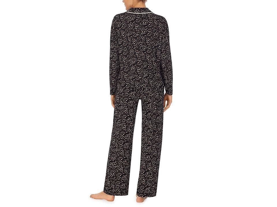 Sanctuary Long Sleeve Notch Collar PJ Set Ditsy) Women's Pajama Sets Product Image