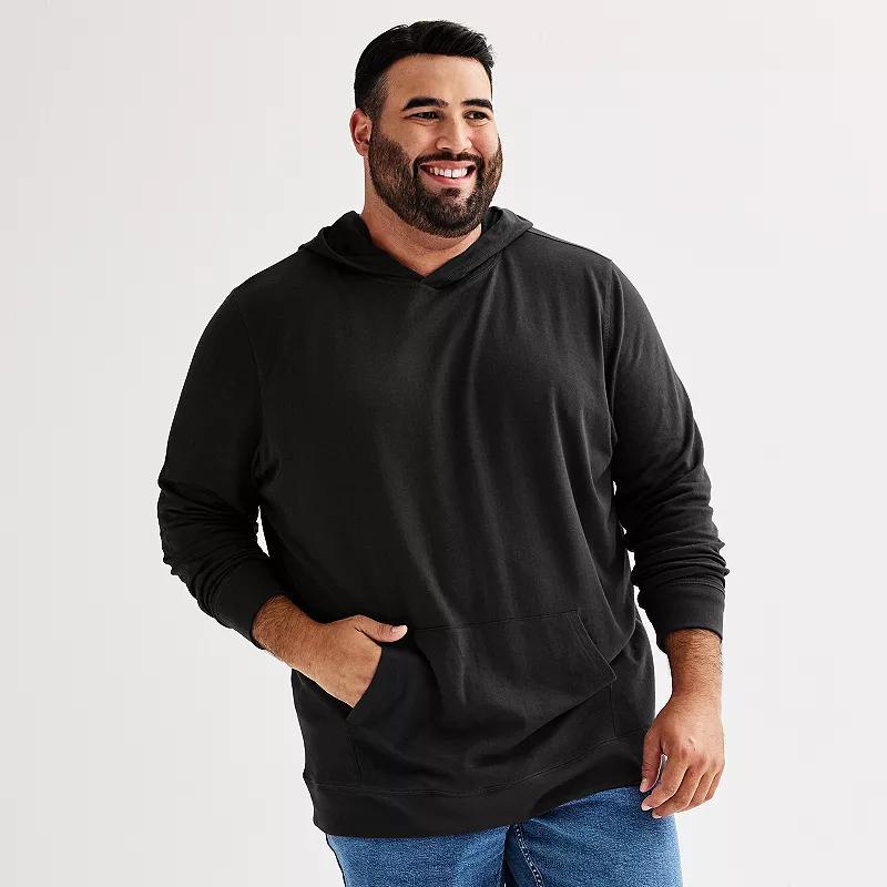 Big & Tall Sonoma Goods For Life Supersoft Double-Knit Hoodie, Mens Purple product image