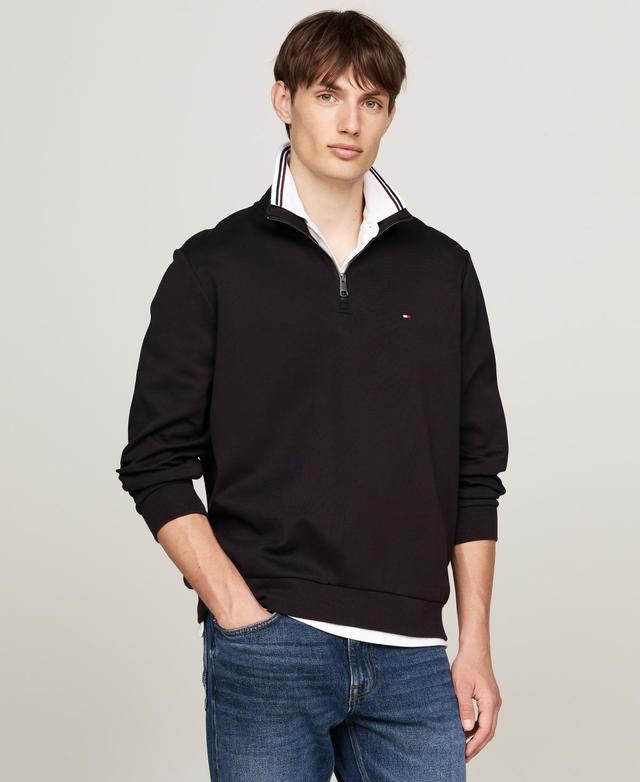 Tommy Hilfiger Mens Essential Intechno Knit Regular-Fit 1/4-Zip Sweatshirt Product Image