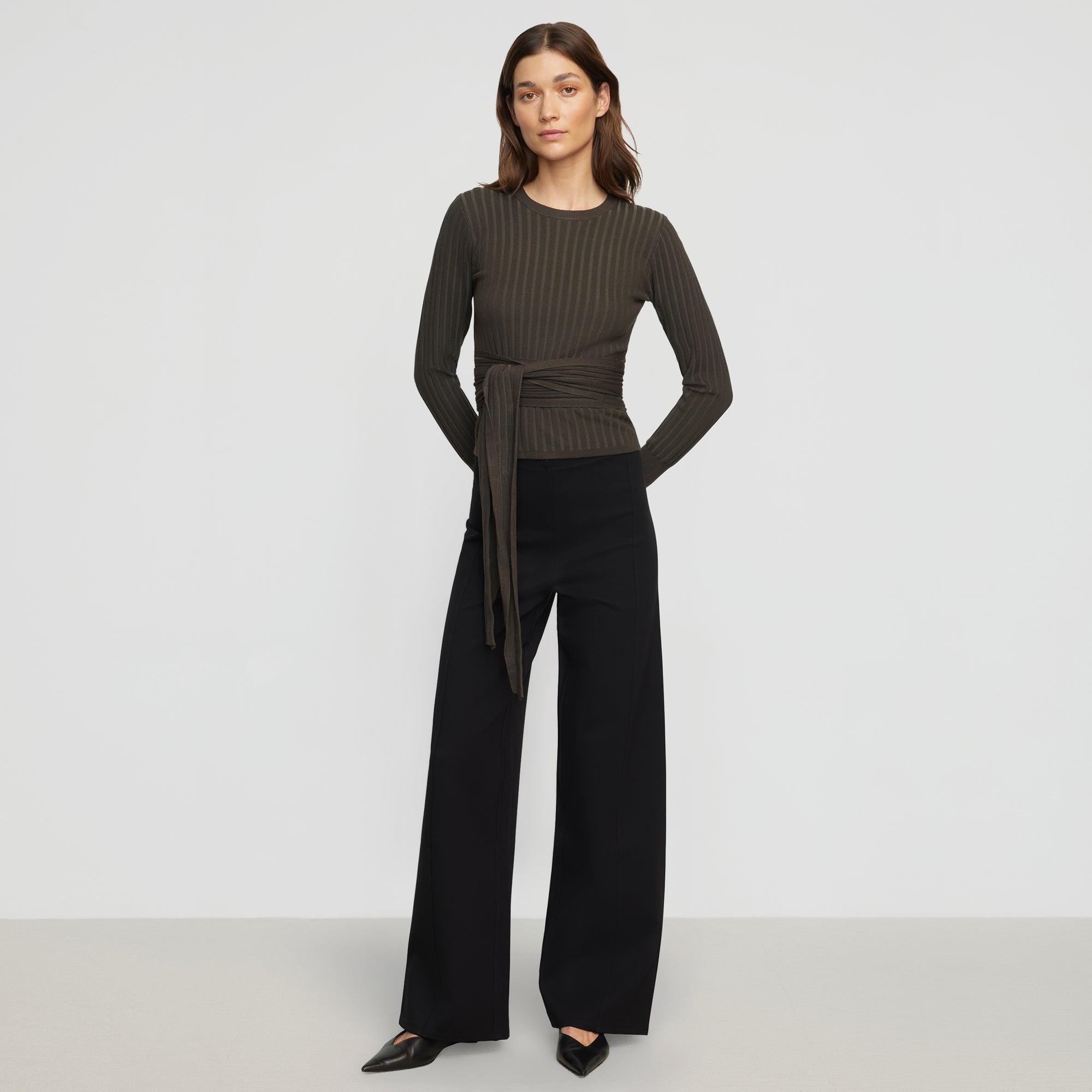 Anh Wide-Leg Ponte Stretch Pant Product Image