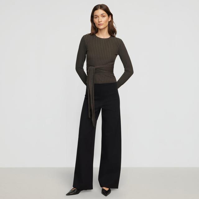 Anh Wide-Leg Ponte Stretch Pant Product Image