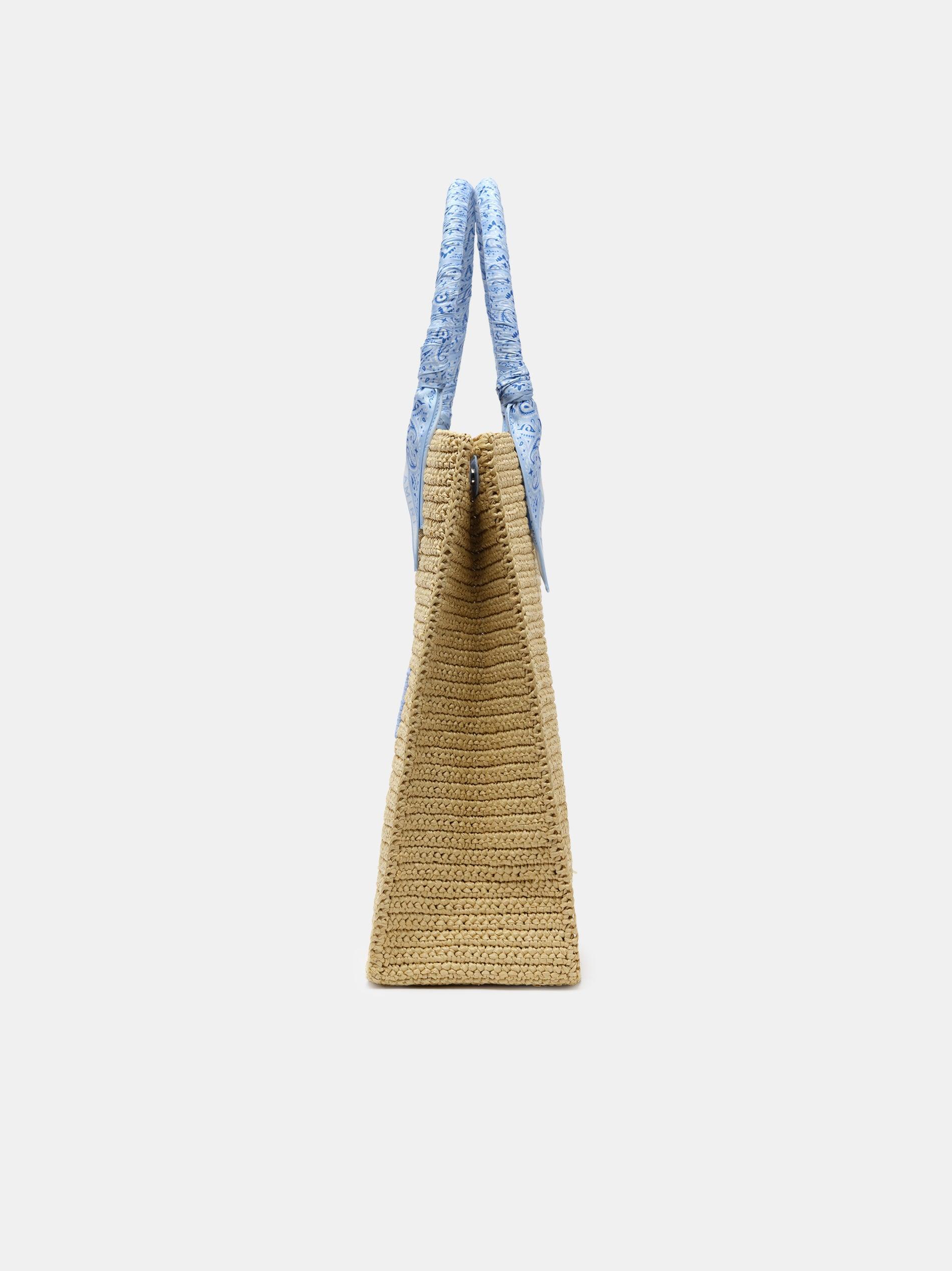 AMIRI RAFFIA TOTE - Blue Male Product Image