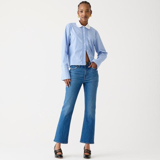 9" demi-boot crop jean in Wedgewood wash Product Image