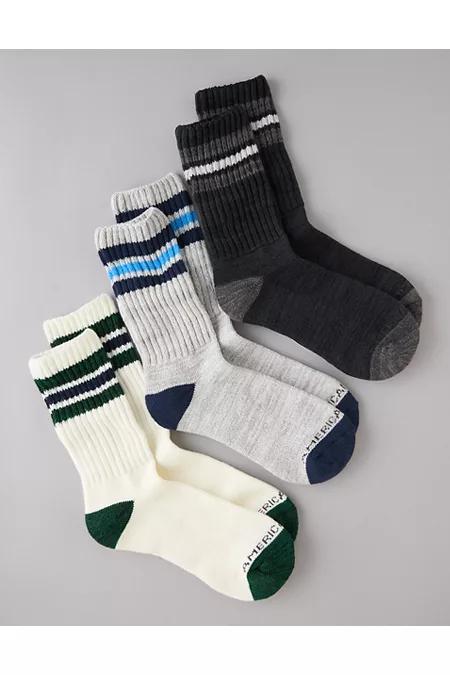 AE Retro Crew Socks 3-Pack Men's Product Image