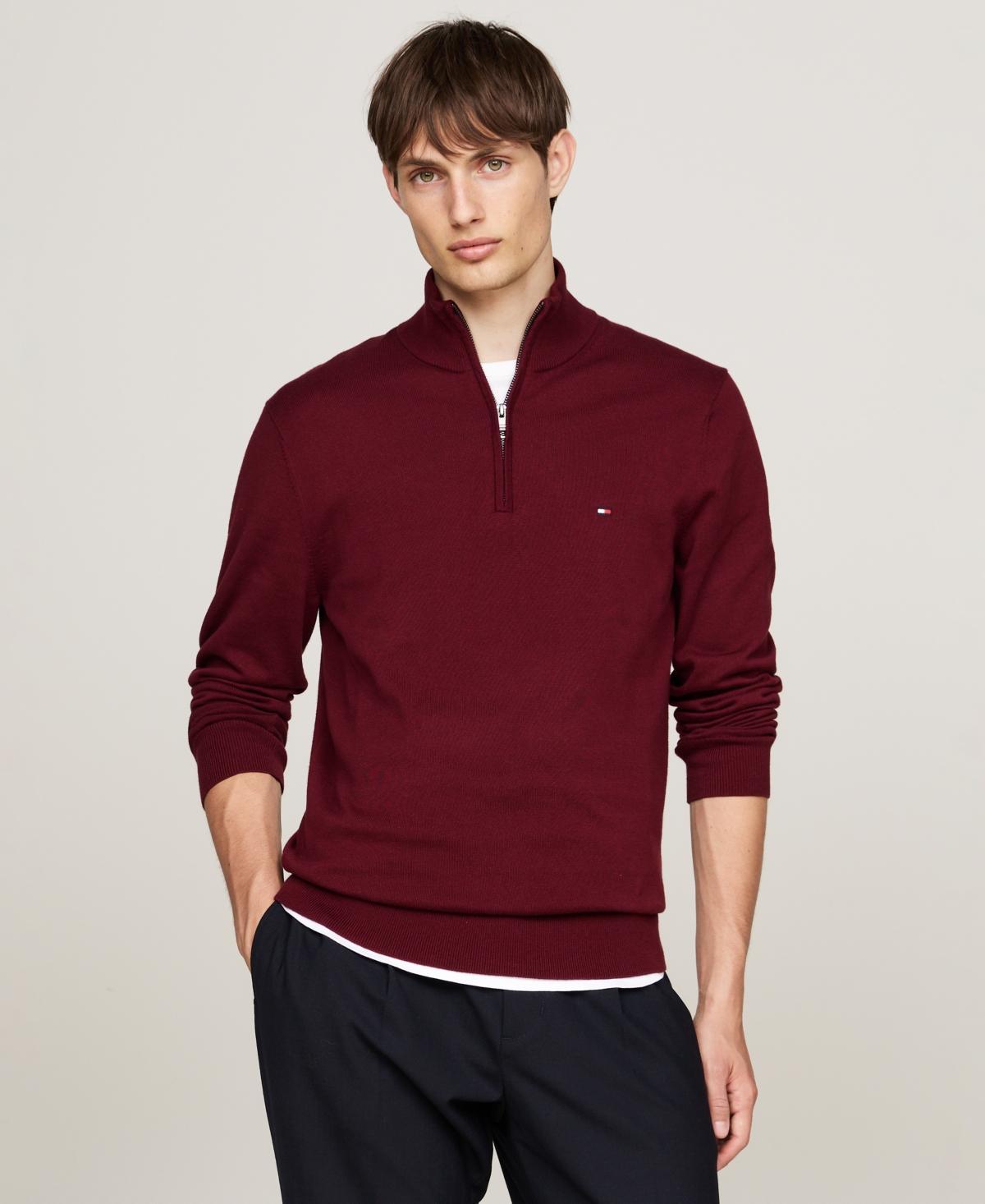 Tommy Hilfiger Mens Quarter-Zip Pullover Knit Sweater Product Image