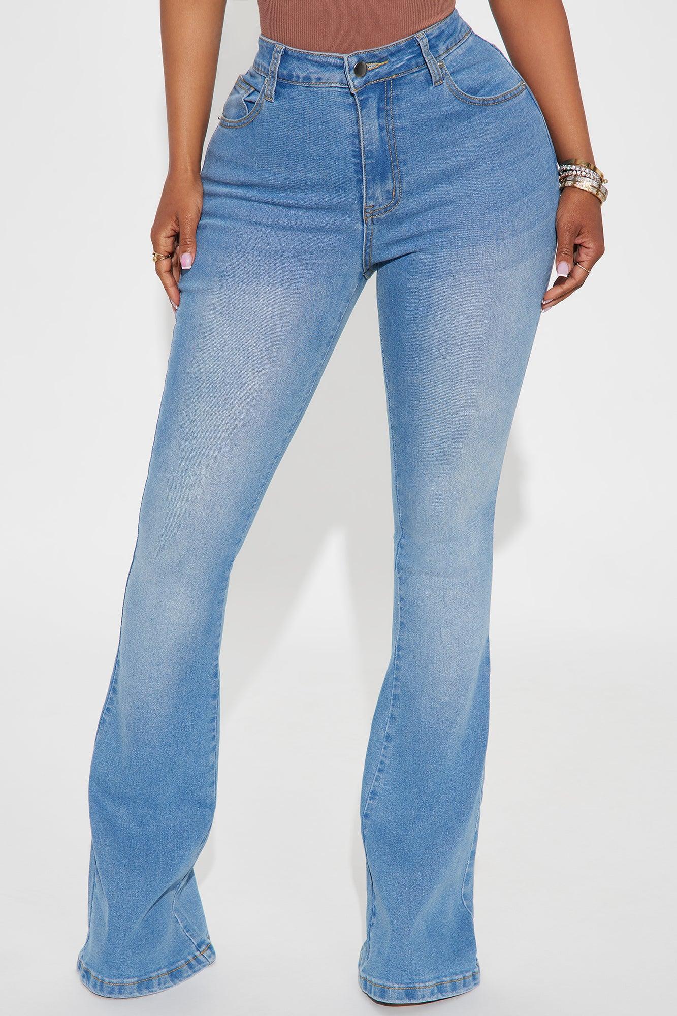 Called Your Bluff Stretch Bootcut Jeans - Medium Wash Product Image