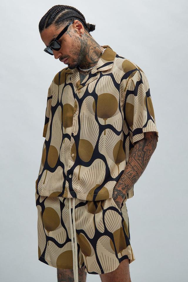 Sahara Textured Shirt - Tan/Multi Product Image