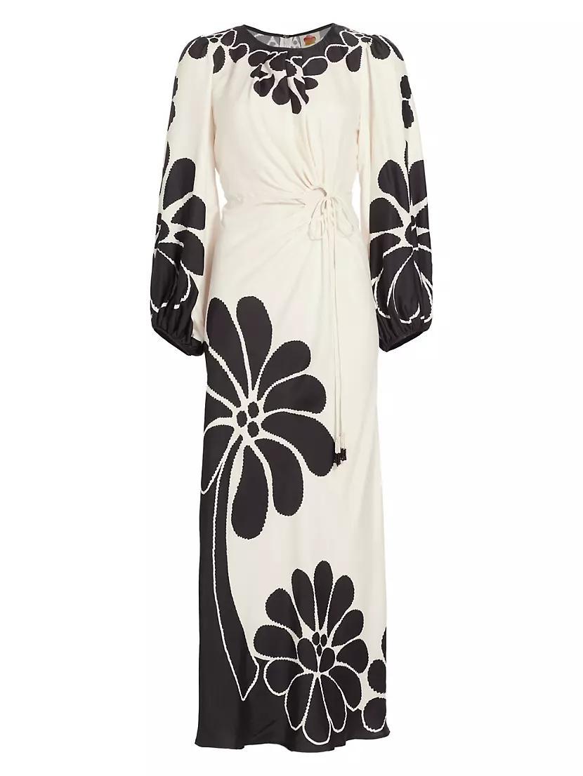 Farm Rio Palermo Floral Cut Out Maxi Dress Product Image