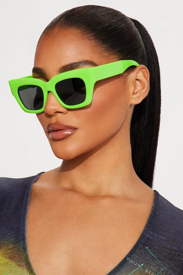 Level Up Babe Sunglasses - Green Product Image