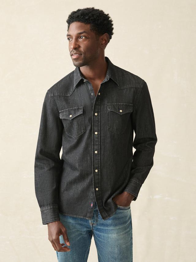 The Western Shirt - Black Sand Wash Male Product Image