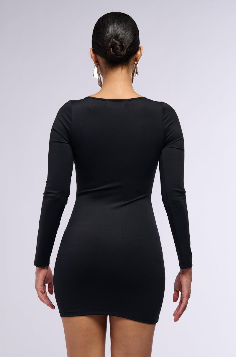 ONLY IF THERES BOTTLE SERVICE BLACK MINI DRESS Product Image