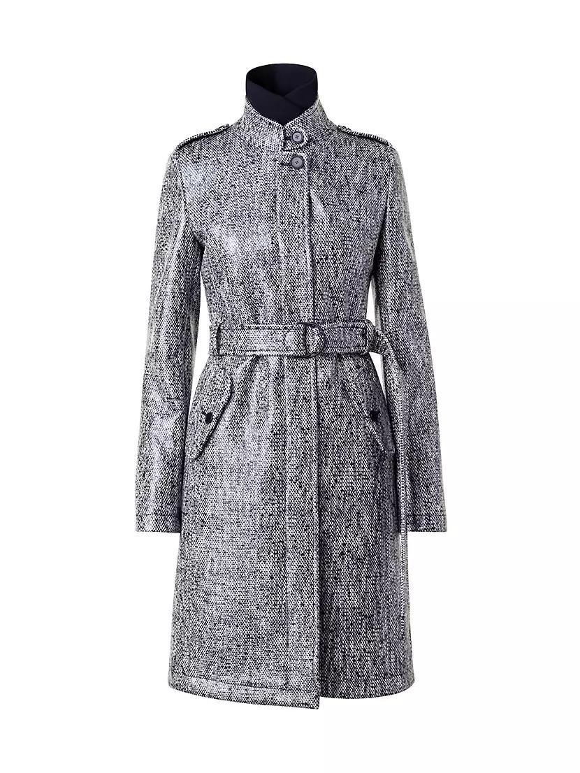 Lacquered Tweed Coat Product Image