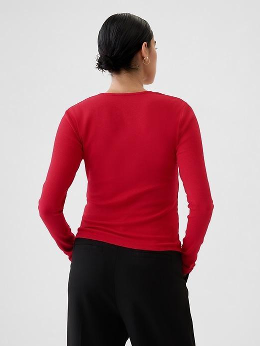 Modern Rib Square-Neck Top Product Image