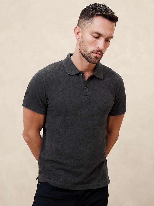 Slim Cotton Pique Polo Product Image