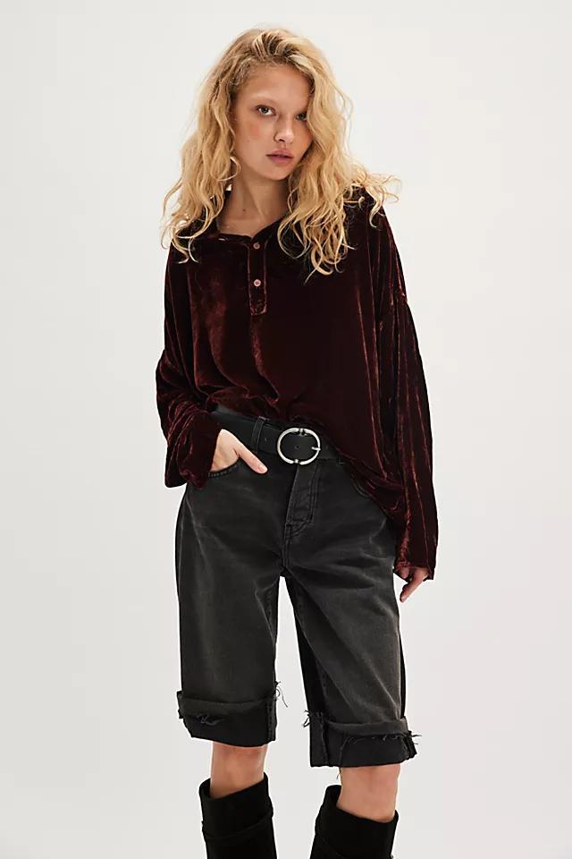 CP Shades Lissa Velvet Pullover Shirt Product Image