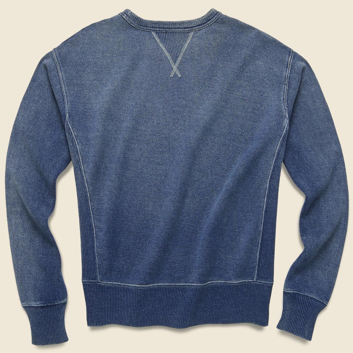 French Terry Sweatshirt - Washed Indigo Product Image