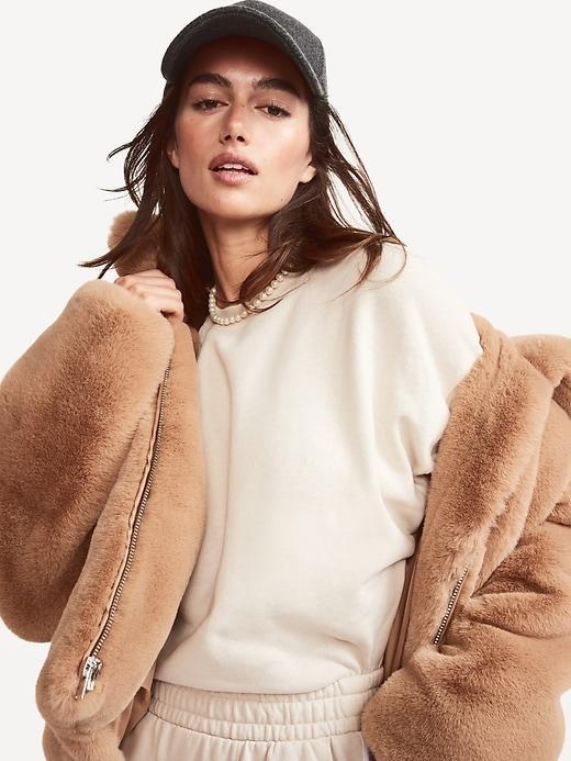 Faux-Fur Zip Jacket Product Image