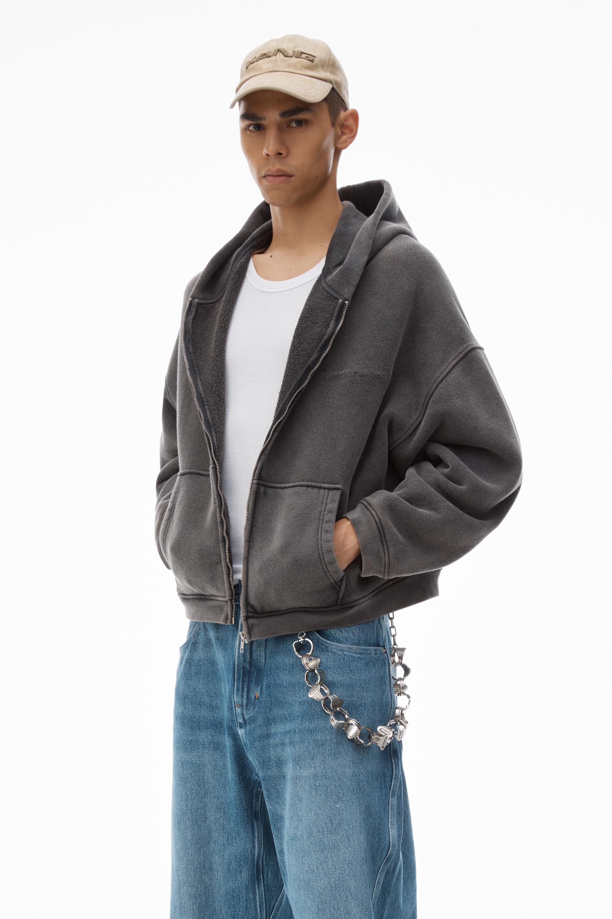 Men's Oversize Zip-up Hoodie In Cotton Terry Product Image