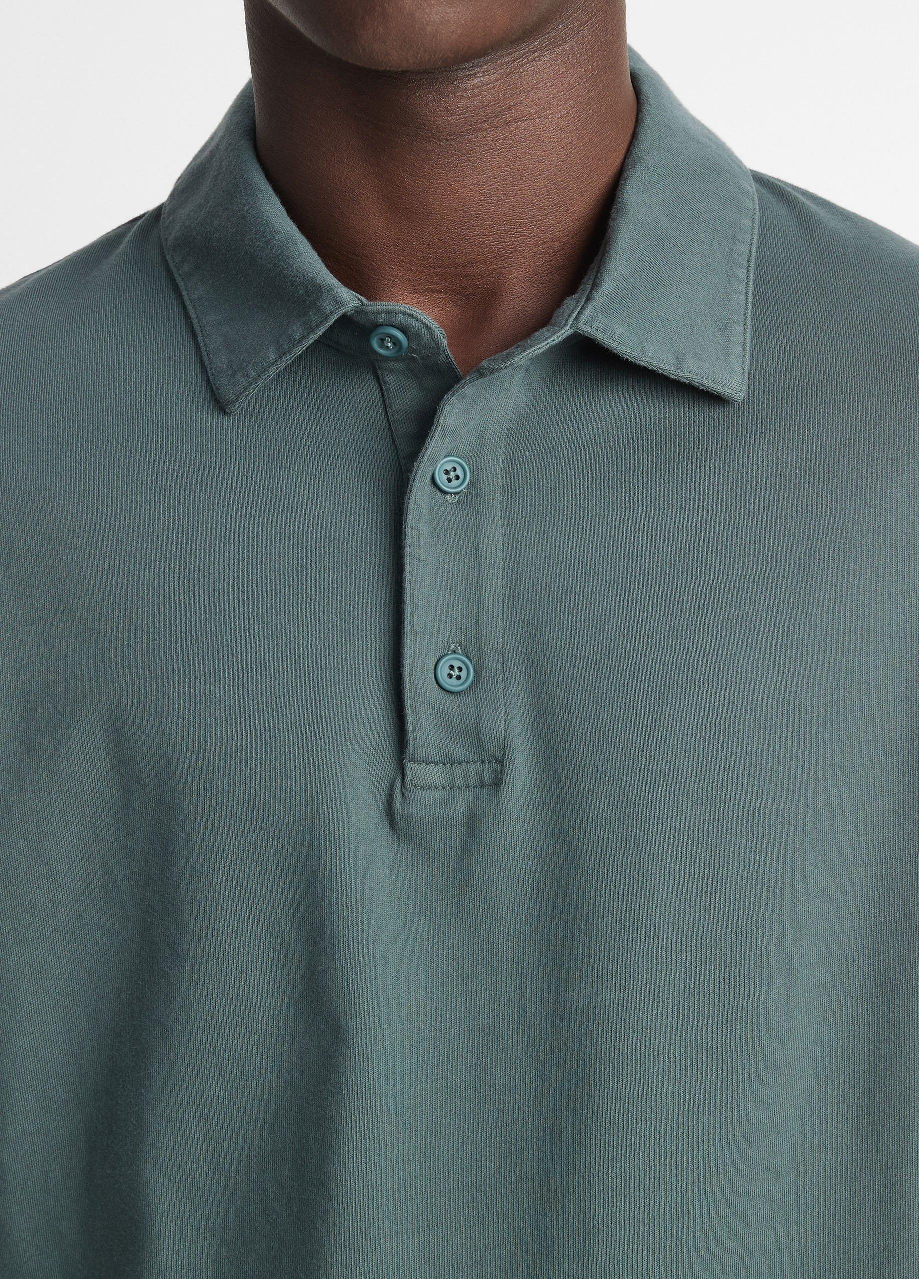 Garment Dye Cotton Polo Shirt Product Image