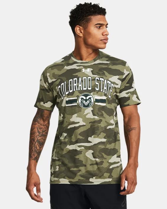 Mens UA Performance Cotton Camo Collegiate Short Sleeve Product Image