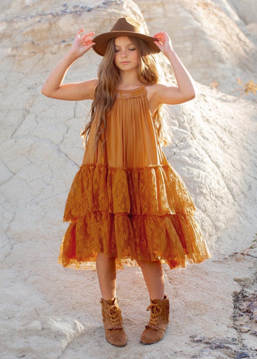 Catrina Dress in Marigold Product Image