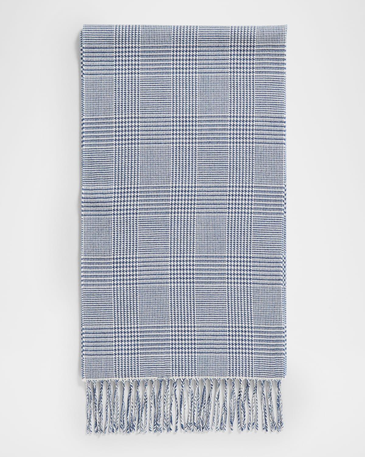 Mens Prince Of Wales Cashmere Scarf Product Image