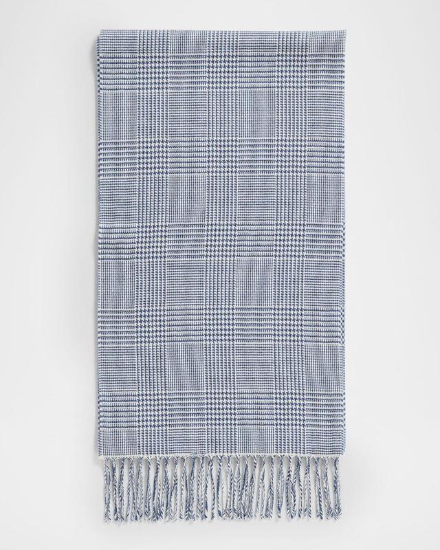 Mens Prince Of Wales Cashmere Scarf Product Image