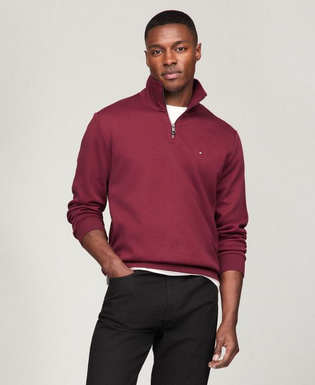 Tommy Hilfiger Mens Essential Intechno Knit Regular-Fit 1/4-Zip Sweatshirt Product Image