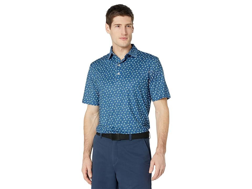 johnnie-O Titus Prep-Formance Polo (Lake) Men's Clothing Product Image