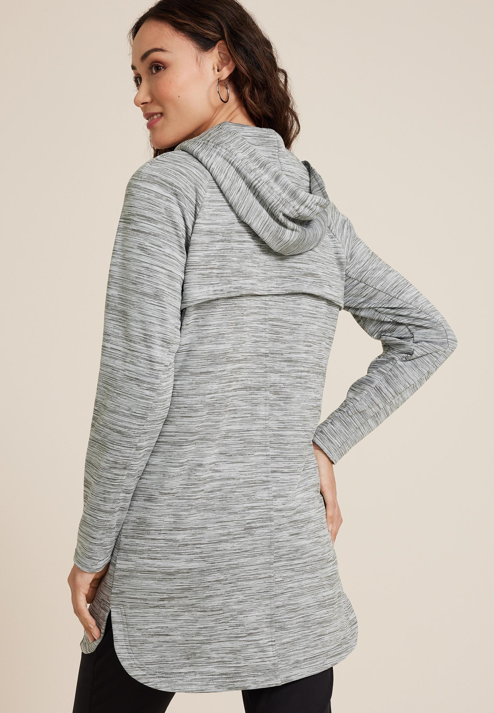 Athleisure Knit Long Jacket Product Image