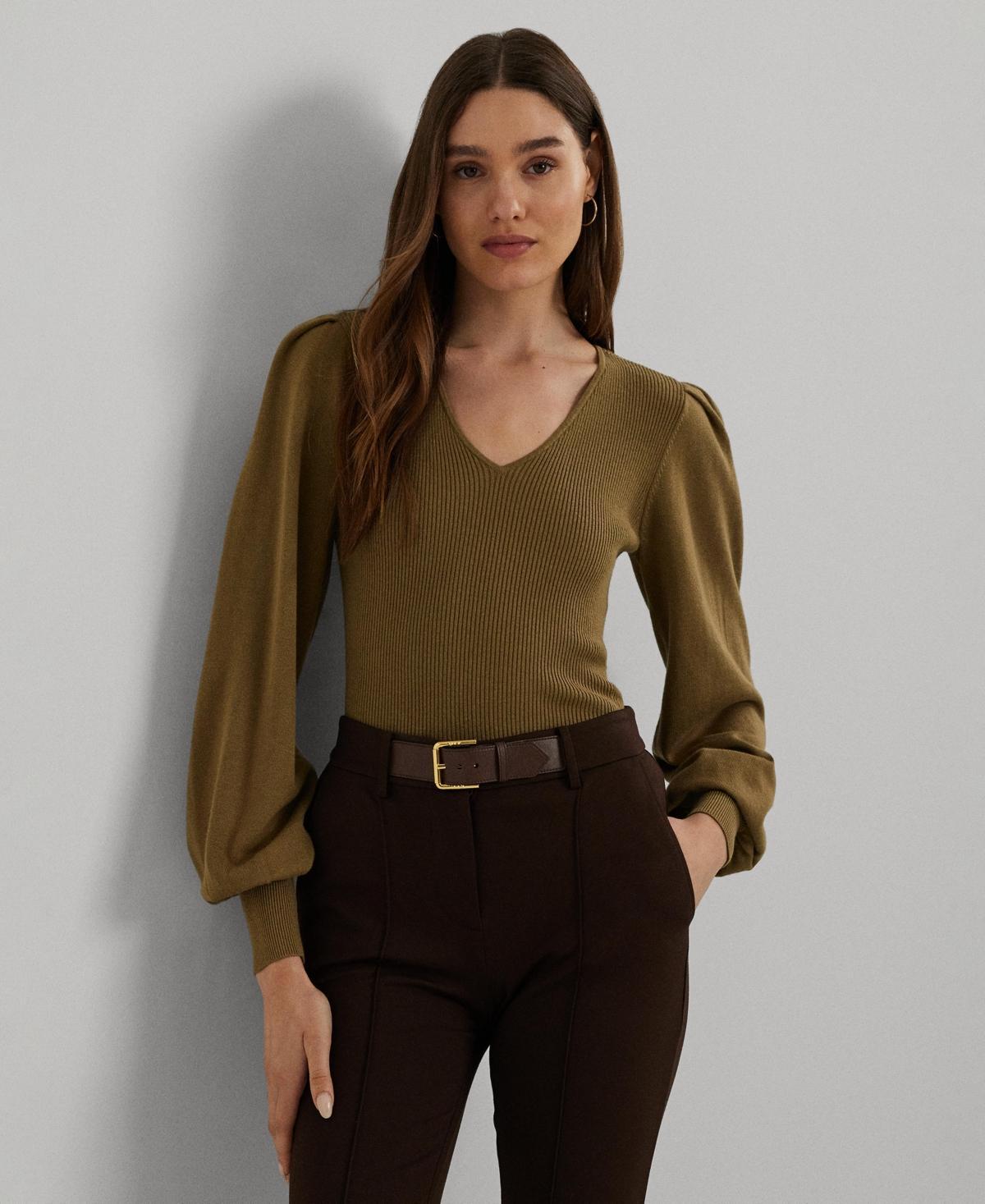 Lauren Ralph Lauren Womens Blouson-Sleeve Sweater Product Image