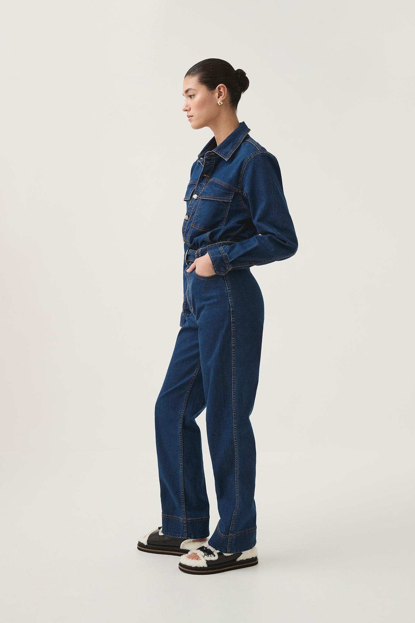 Neo Denim Jumpsuit Product Image