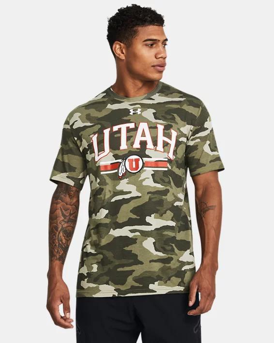 Mens UA Performance Cotton Camo Collegiate Short Sleeve Product Image