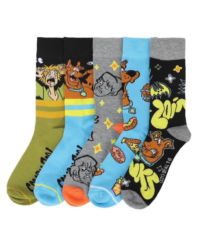 Mens 5-Pack Scooby Doo Crew Socks Product Image