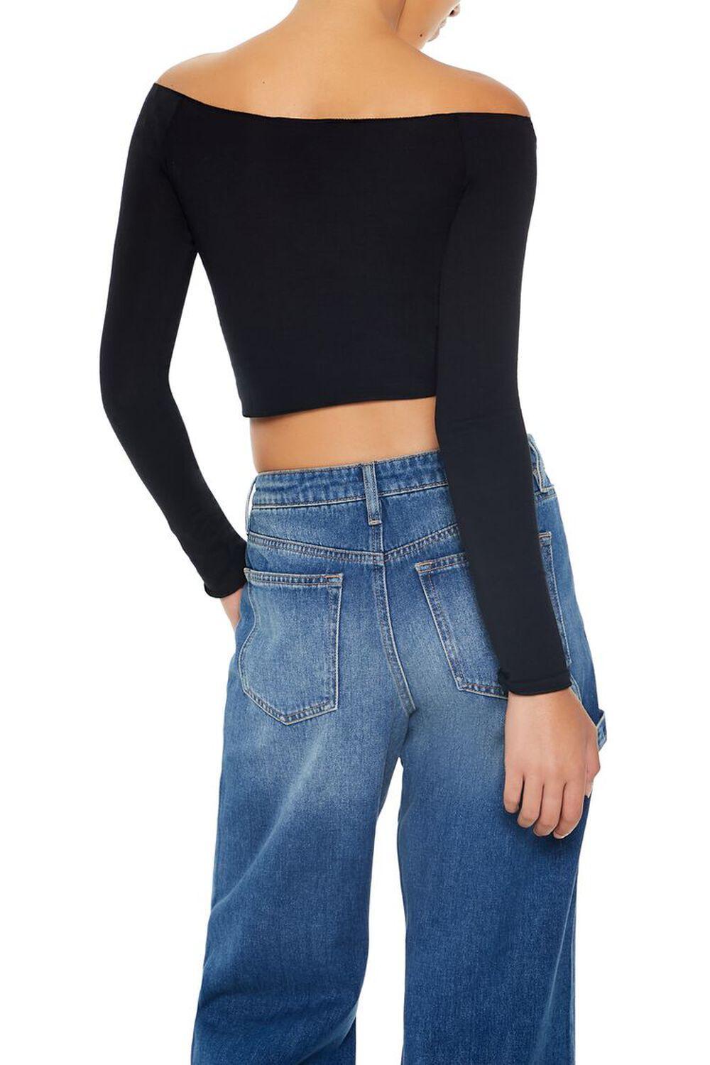 Off-the-Shoulder Crop Top | Forever 21 Product Image