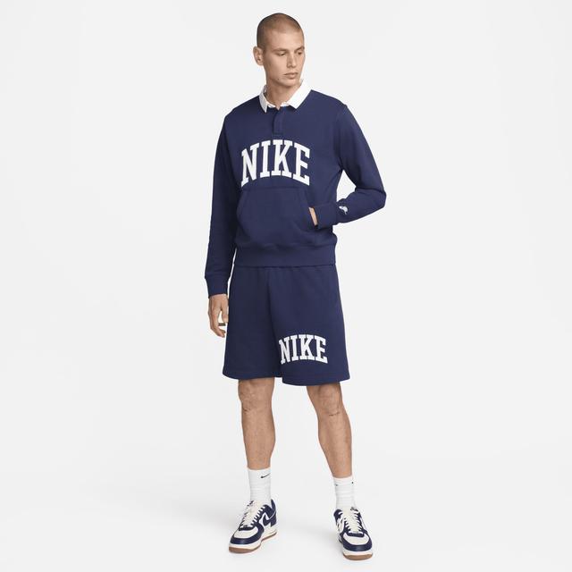 Nike Men's Club Fleece Long-Sleeve Fleece Polo Product Image